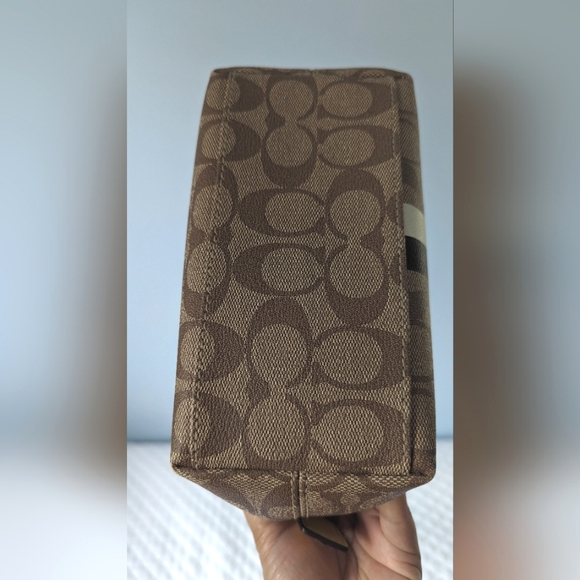 Coach Heritage Stripe Top Handle Pouch - Picture 5 of 12